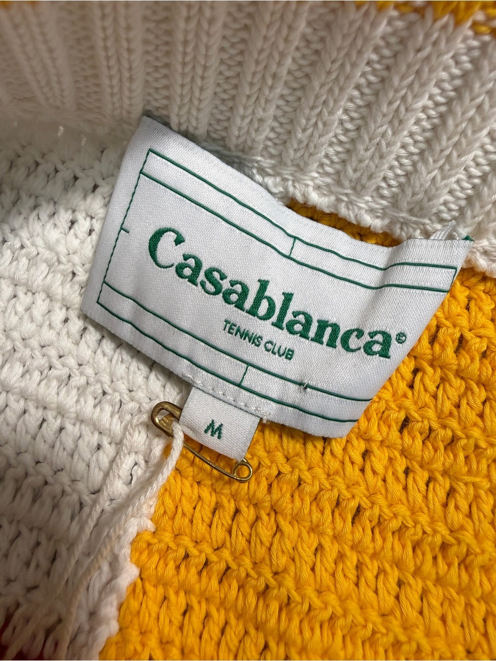 Casablanca Tennis Club Crochet Patchwork Mini Skirt | Sz Medium | New With Tags - Picture 6 of 13